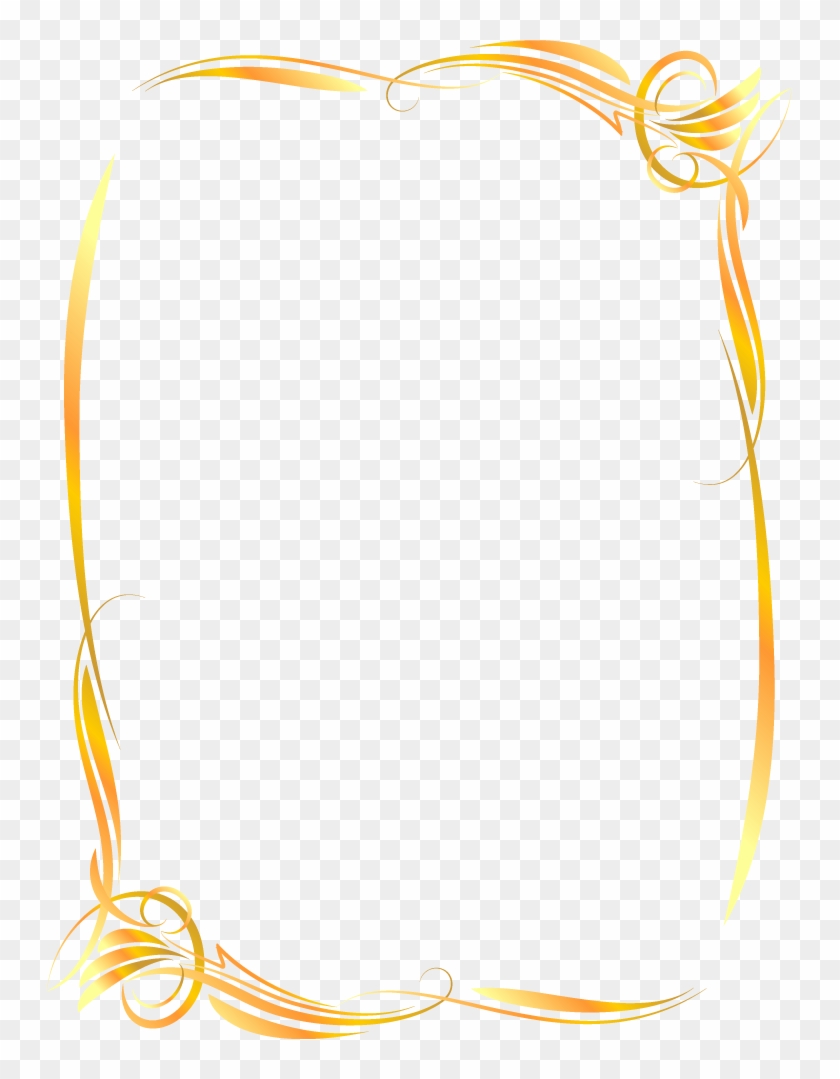 840x1079 Computer Gold Frame Euclidean Vector Ornate Clipart