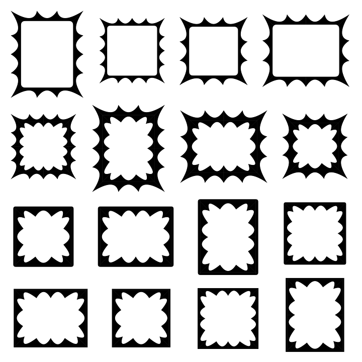 720x720 Free Photo Black Collection Border Frame Shape Vector Set