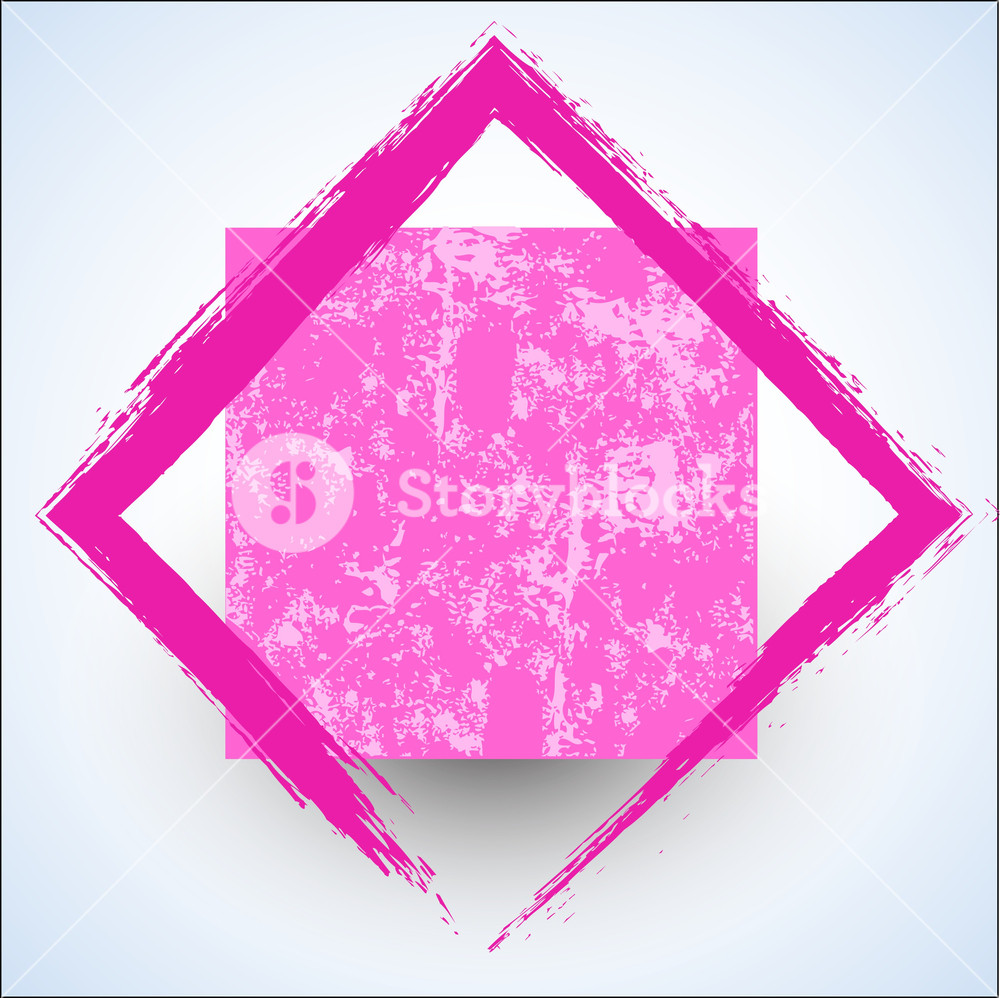 1000x998 Grunge Vector Frame Shape Royalty Free Stock Image