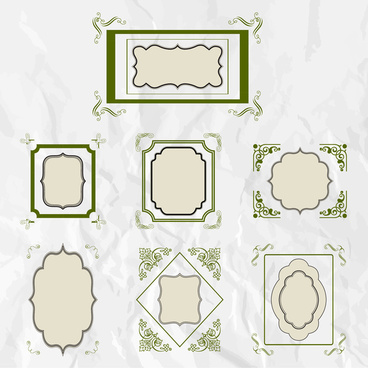 368x368 Photoshop Shapes Frames Free Vector Download