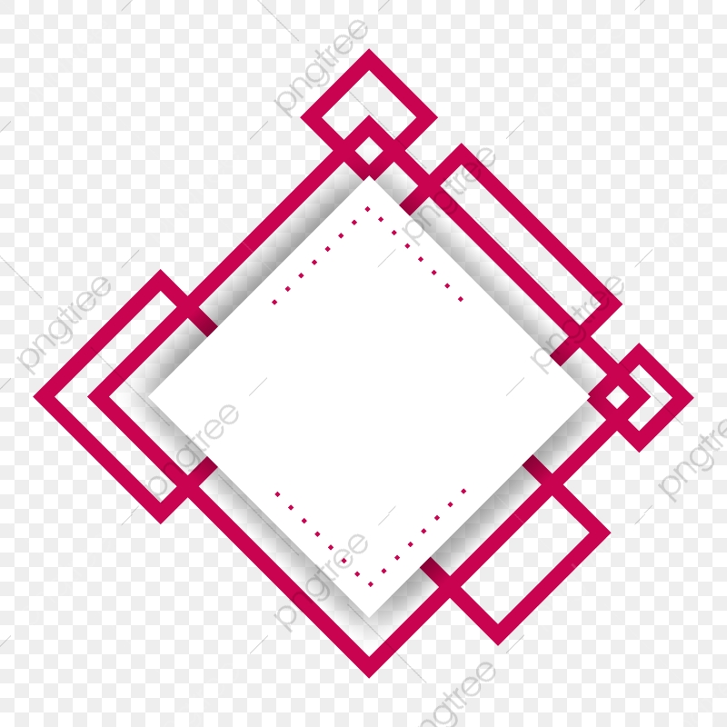 800x800 Red Abstract Shape Frame, Shape, Frame, Line Png And Vector