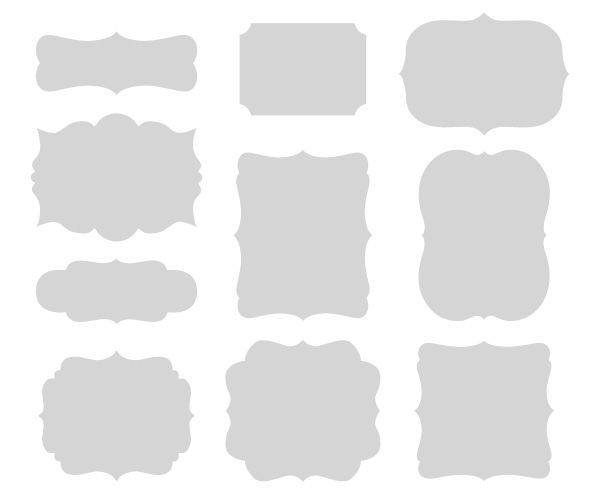 600x496 Vector Frame Shapes Scrolly Vector Shapes Printing Vector