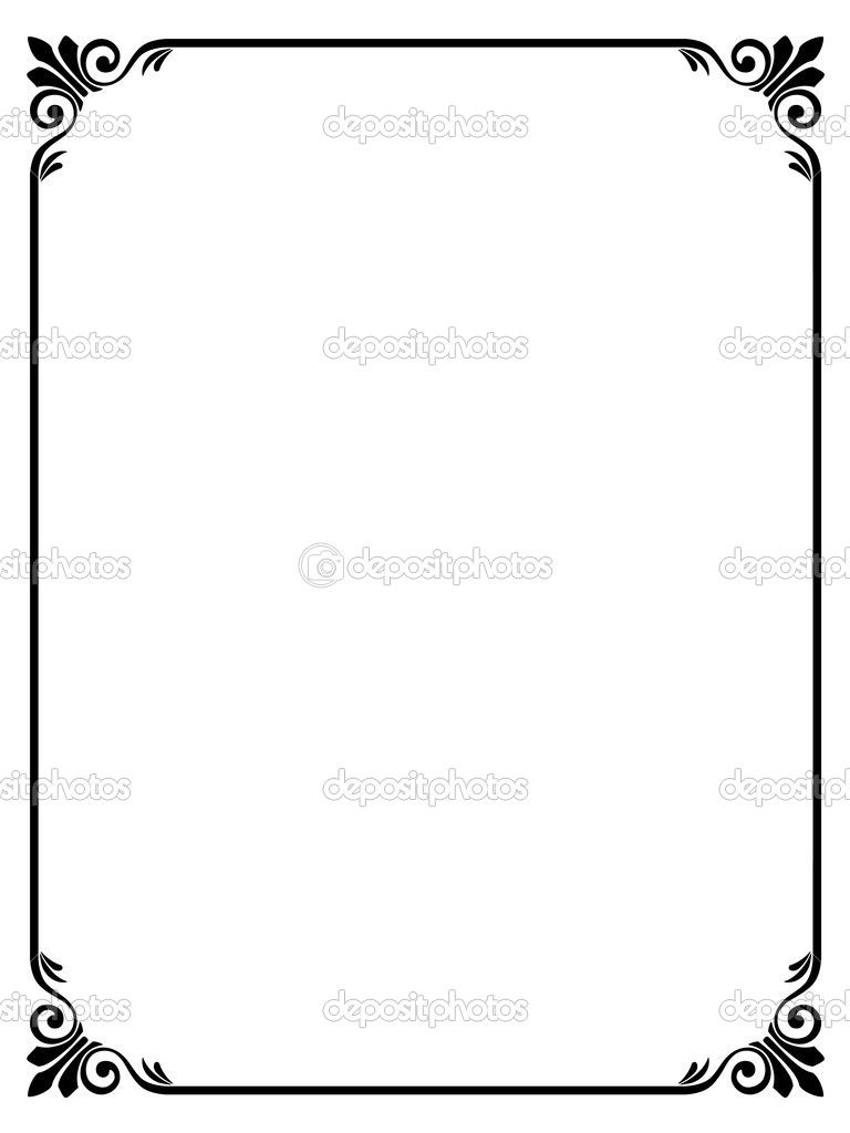 768x1024 Elegant Frame Vector