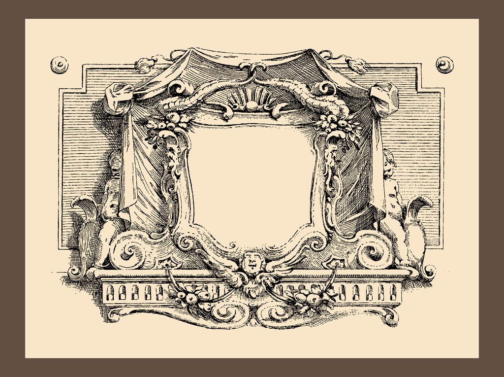 1024x765 Vintage Frame Graphics Vector Art Graphics