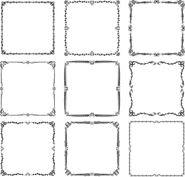 Exquisite Frames Vector Set Free Download 600x575 Exquisite Frames Vector Set Free Download