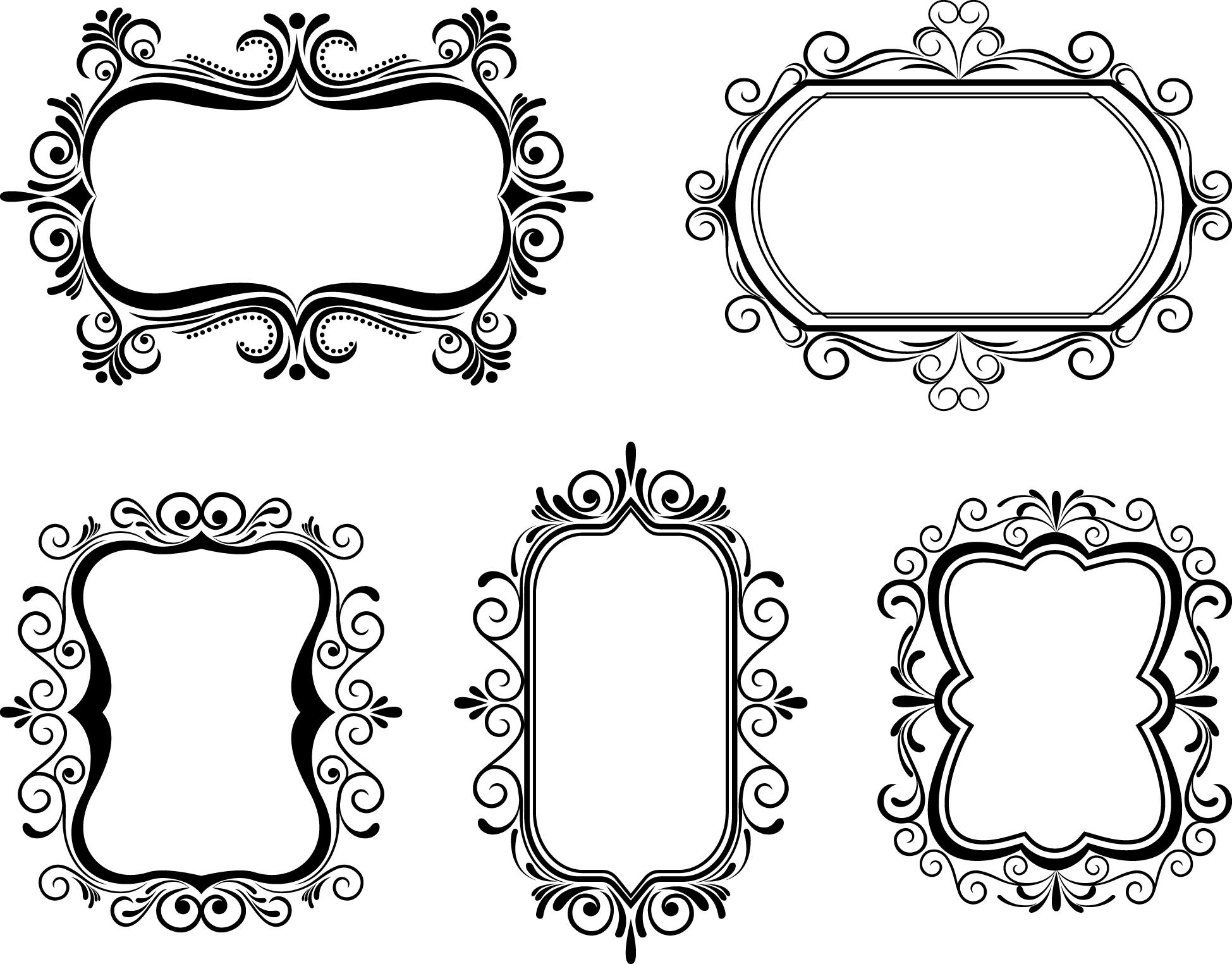 Ornate Frame Vector Png 1949x1525 Ornate Frame Vector Png