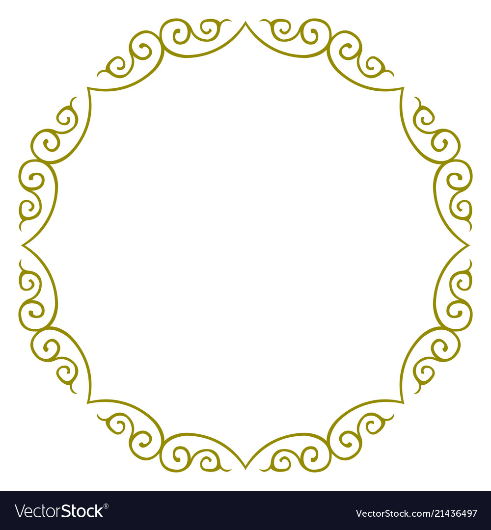 1000x1080 Simple Frame Design Gold Frame Simple Circle Design Border Frame