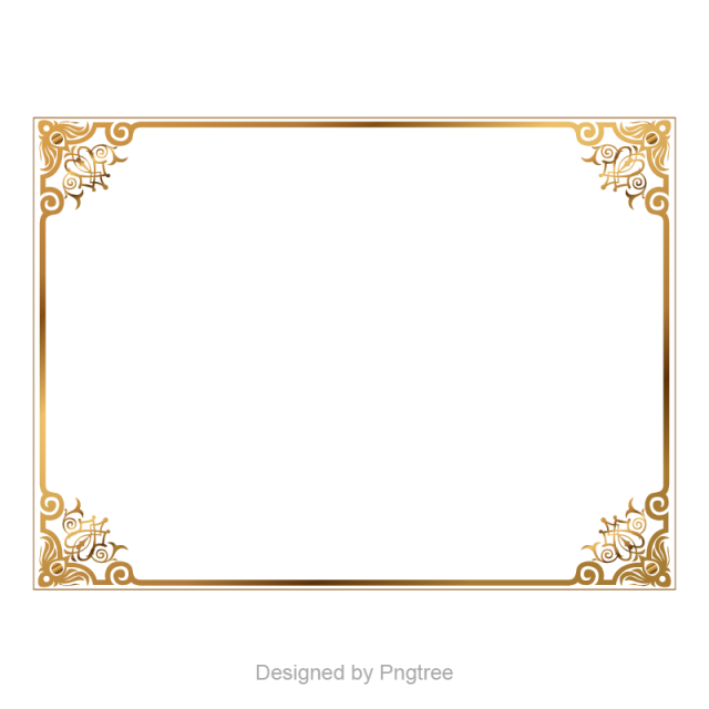 640x640 Gold Retro Decorative, Golden Golden Vector