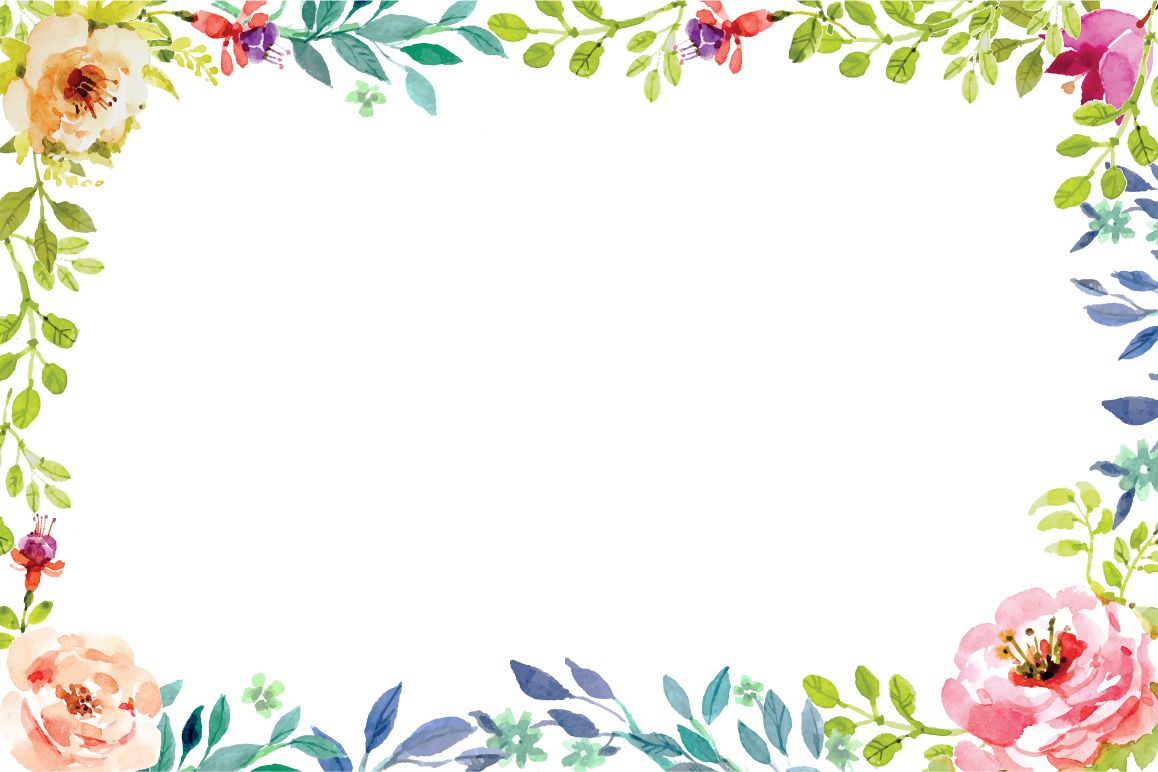 Hand Painting Floral Frame Vector 1158x772 Hand Painting Floral Frame Vector