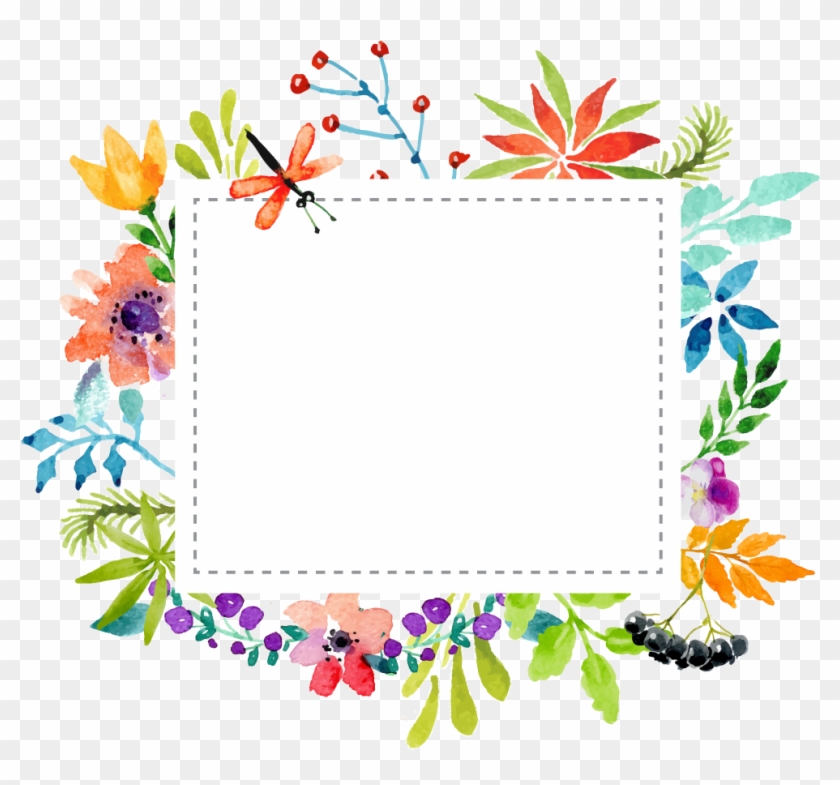 Circle Floral Frame Vector 840x785 Circle Floral Frame Vector