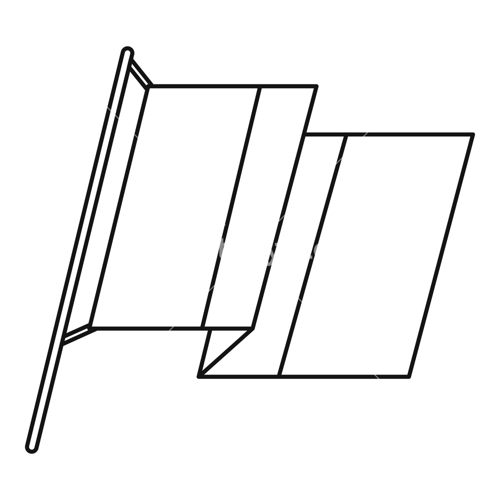 1000x1000 France Flag Icon Outline Illustration Of France Flag Vector Icon