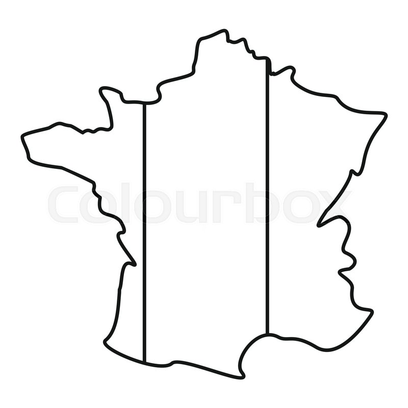 800x800 France Icon Outline Illustration Of Stock Vector Colourbox