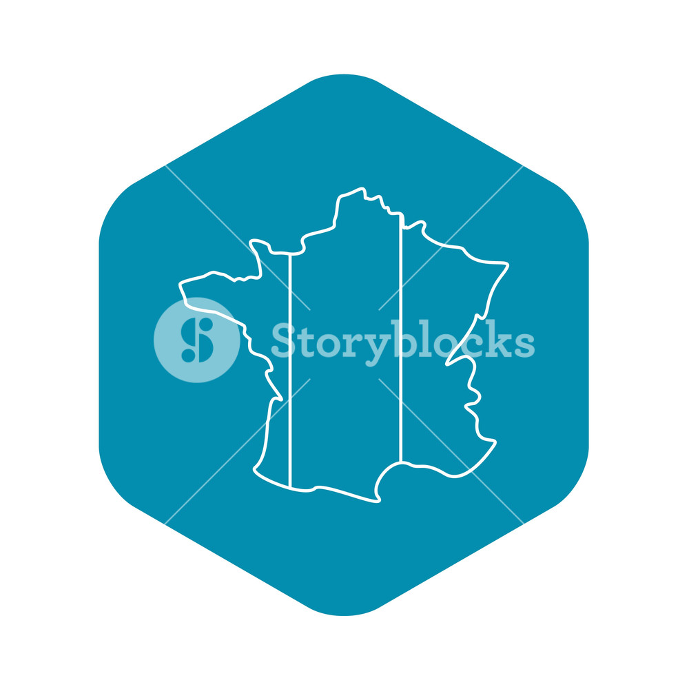 1000x1000 France Icon Outline Illustration Of France Vector Icon For Web