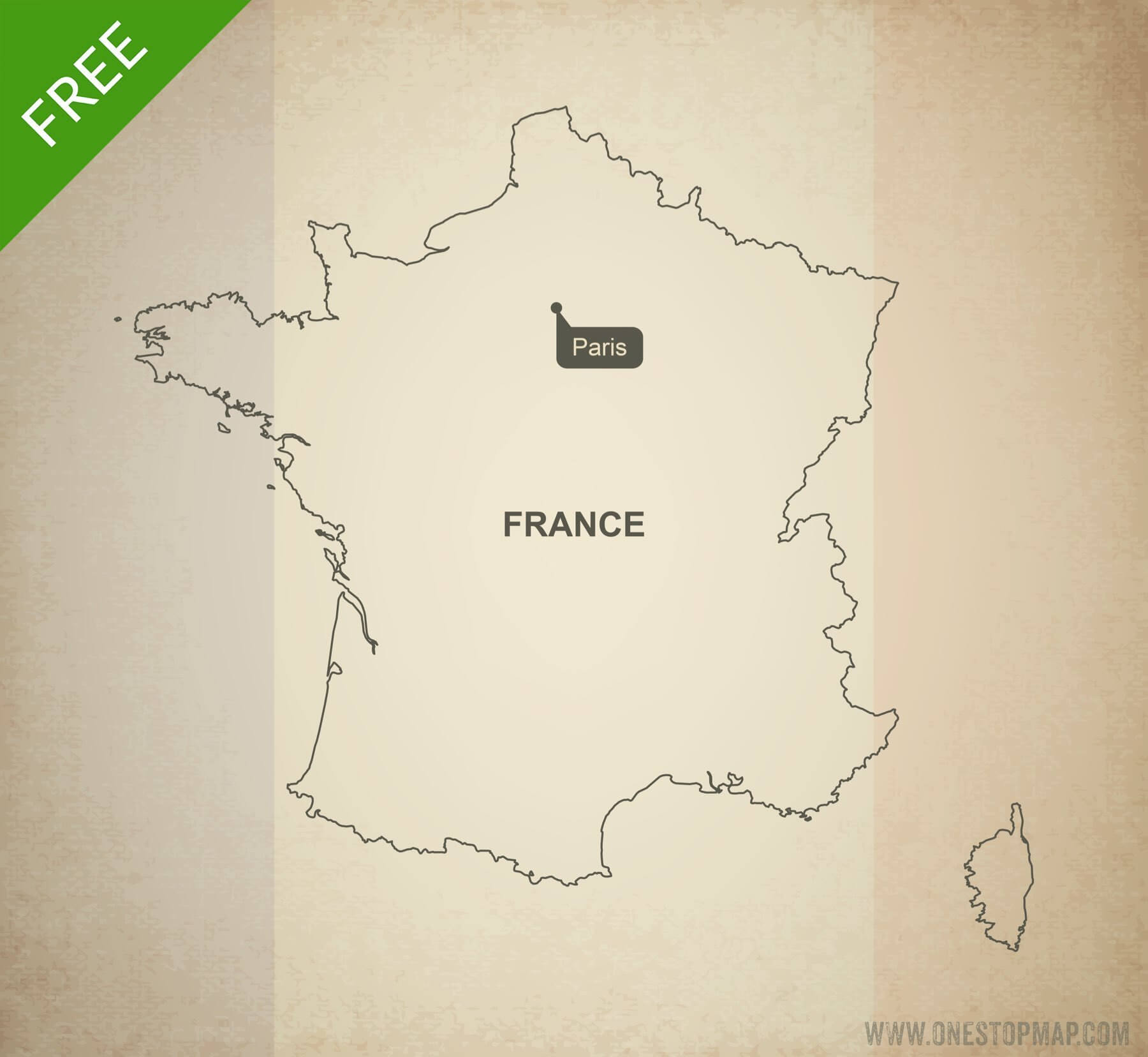 1800x1656 Free Vector Map Of France Outline One Stop Map