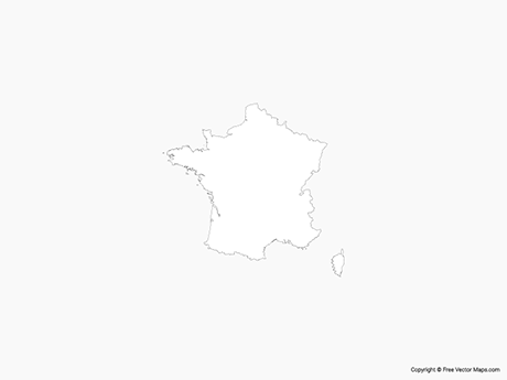 460x345 Vector Maps Of France Free Vector Maps