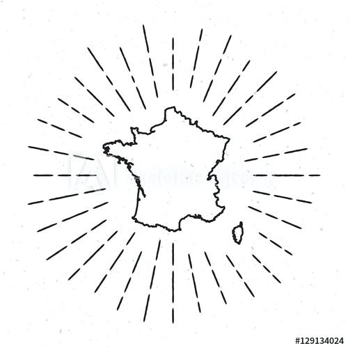 500x500 France Map Outline