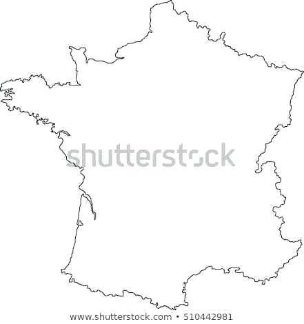 441x470 France Map Outline Map White Black Text Line Font Design Tree