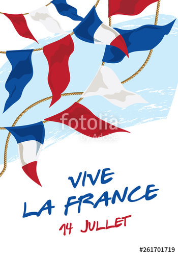 350x500 Happy Bastille Day Poster National Day Of France Congratulations