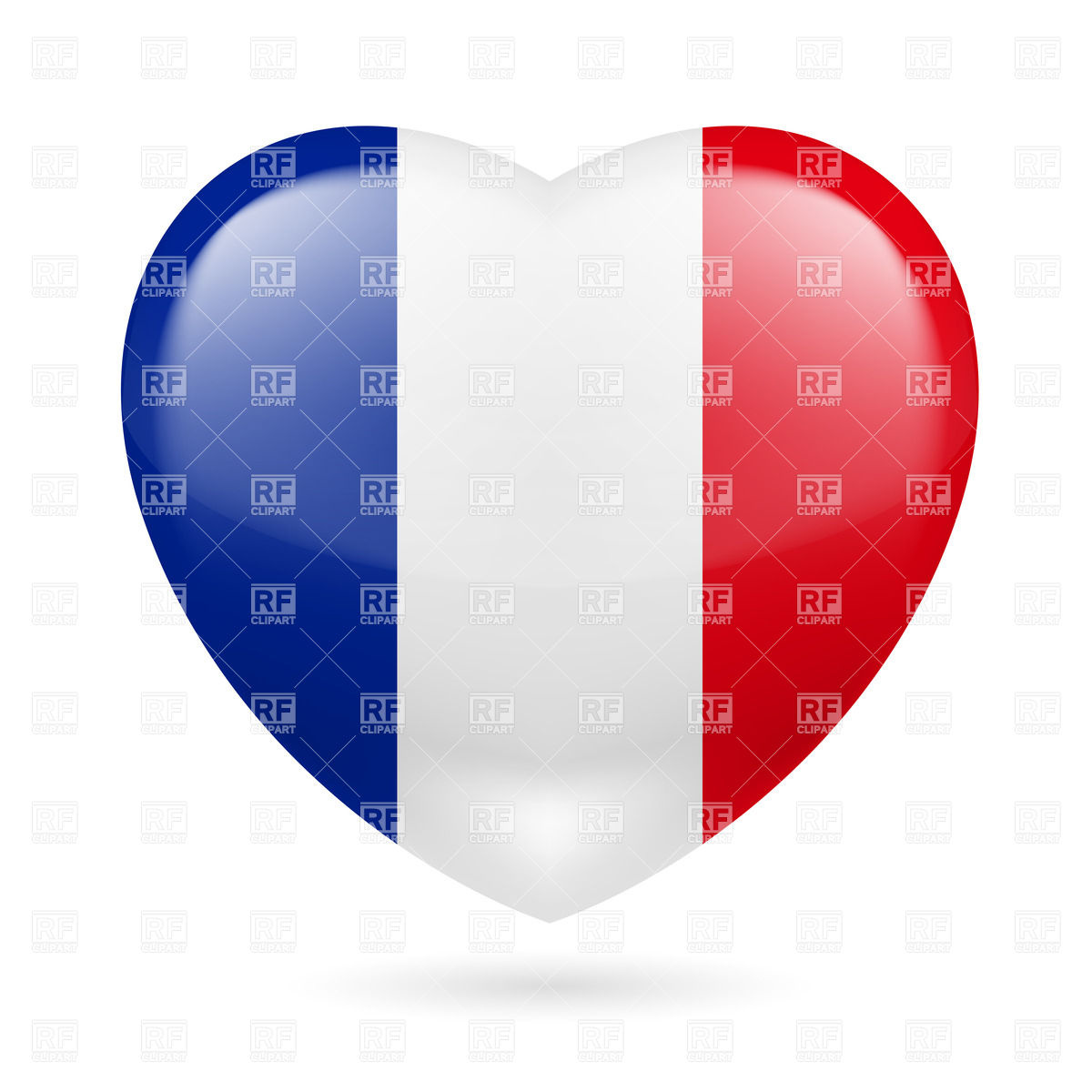 1200x1200 Heart With French Flag Colors I Love France Vector Image Of Signs