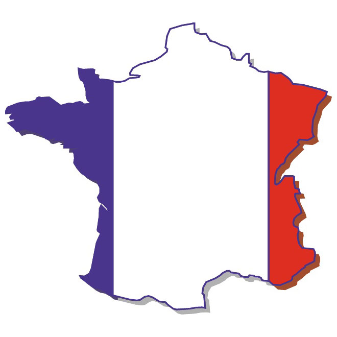 660x660 Vector Map Of France