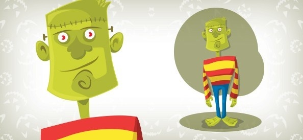 594x274 Free Download Vector Frankenstein Free Vector Download