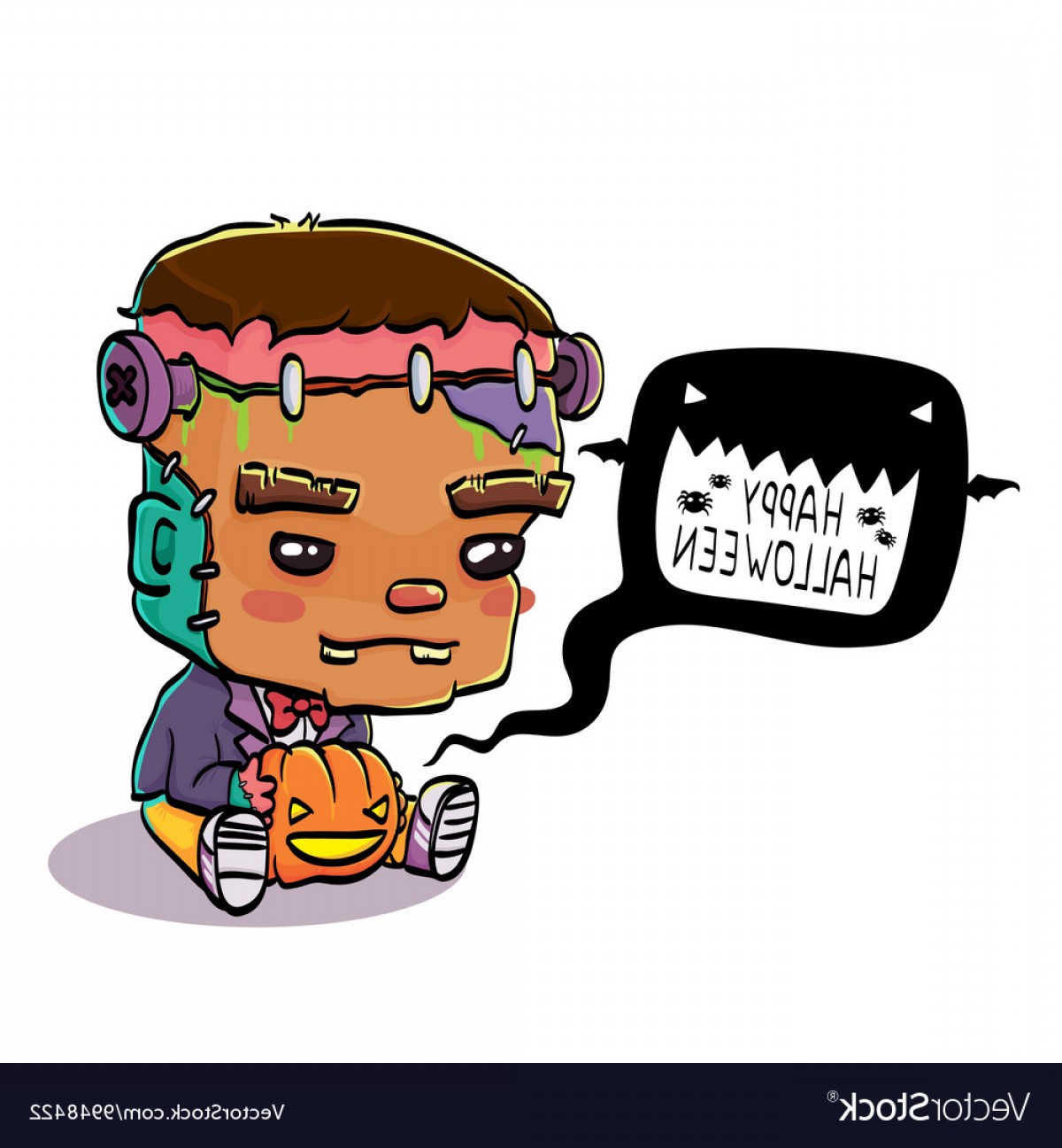 1200x1296 Cute Halloween Frankstein Clipart