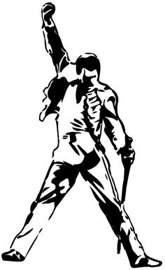 Freddie Mercury Silhouette Vector