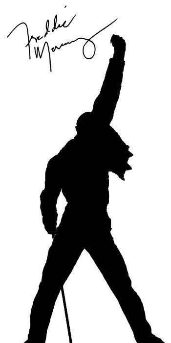 Freddie Mercury Clip Art Silhouette