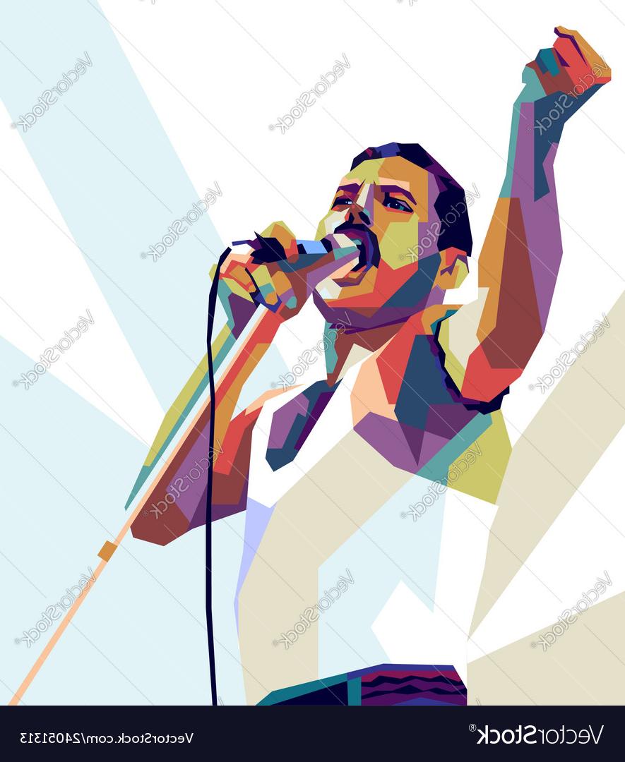 885x1080 Hd Killer Queen Freddie Mercury Vector Image