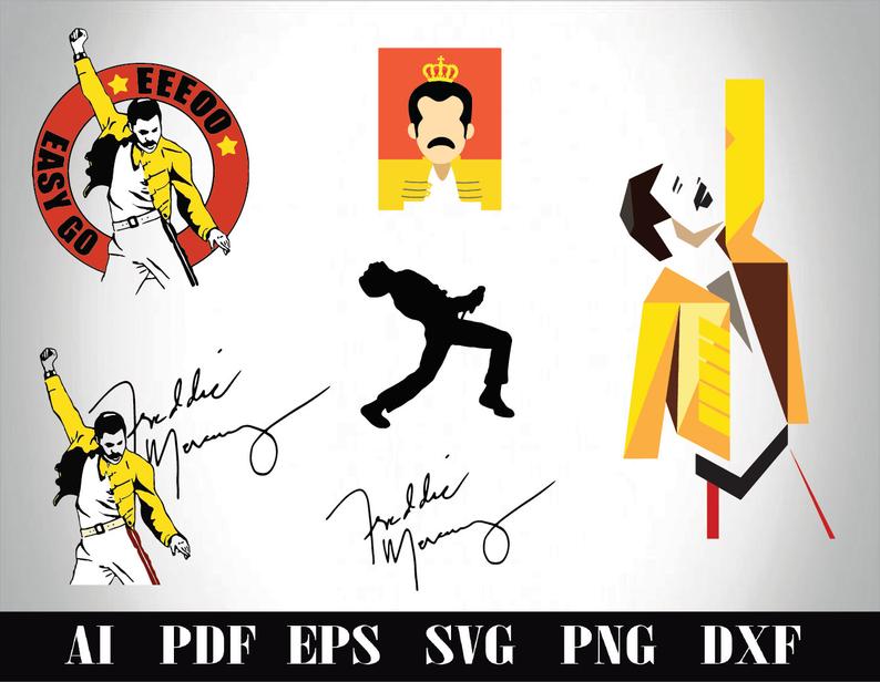 794x616 Freddie Mercury Freddie Mercury Silhouettequeen Etsy