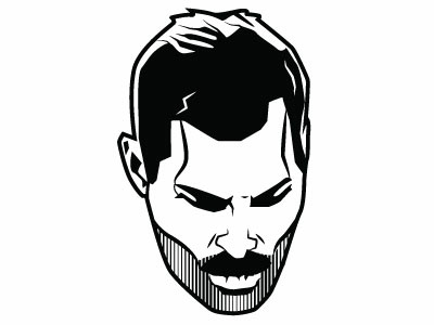 400x300 Freddie Mercury Vector Image