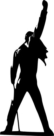 Freddie Mercury Silhouette at GetDrawings | Free download