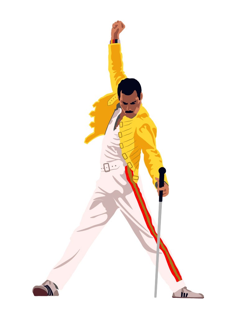 Freddie Mercury Vector at Vectorified.com | Collection of Freddie