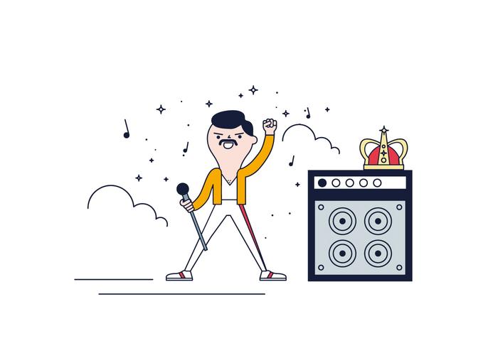 700x490 Free Freddie Mercury Vector