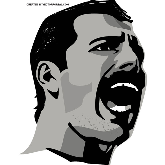 660x660 Freddie Mercury Vector Image