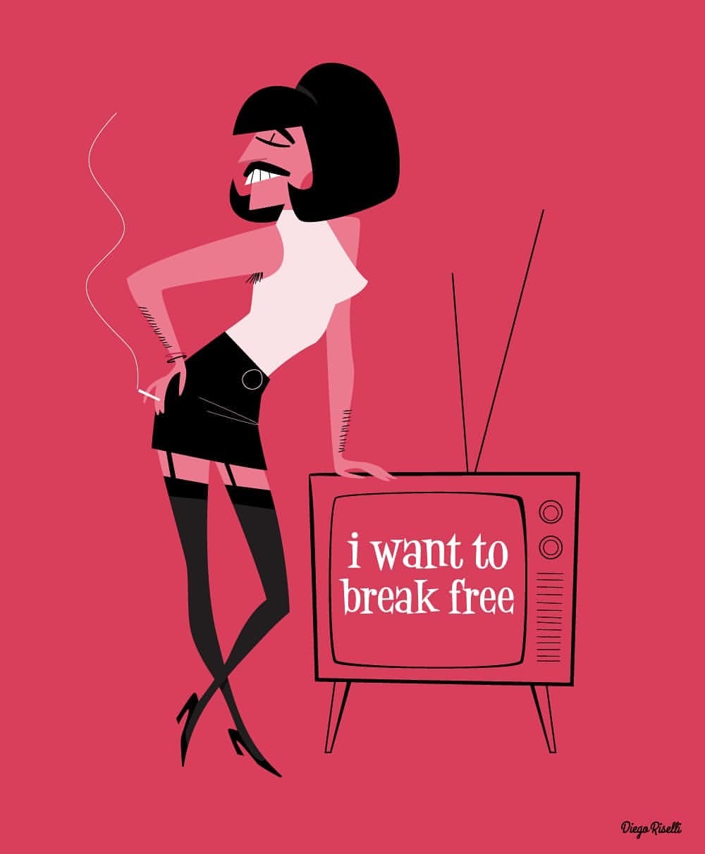 1000x1212 Vector Illustration Queen