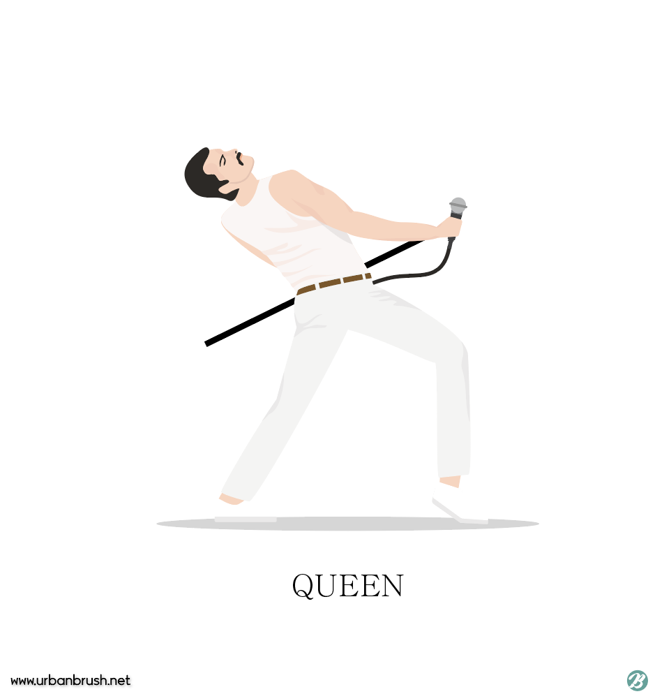 939x994 Freddie Mercury Illustration Download Free Vector