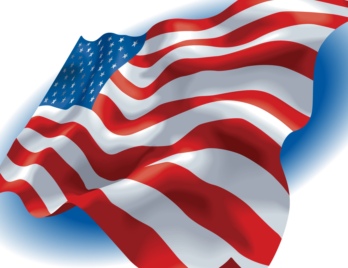 Free American Flag Vector Art