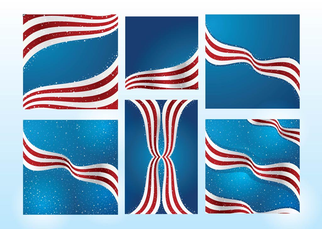 1024x729 American Flag Vectors Vector Art Graphics