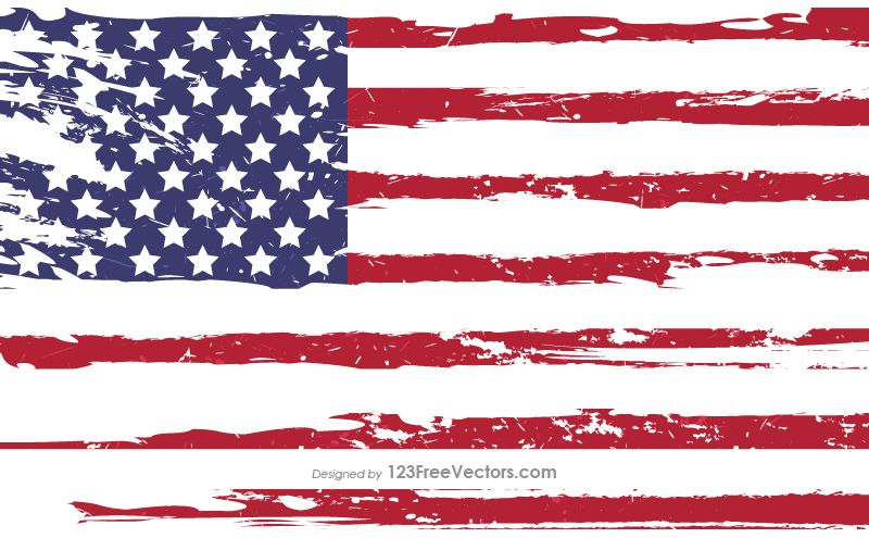800x495 Grunge American Flag Vector Usa Flags In Flag Vector