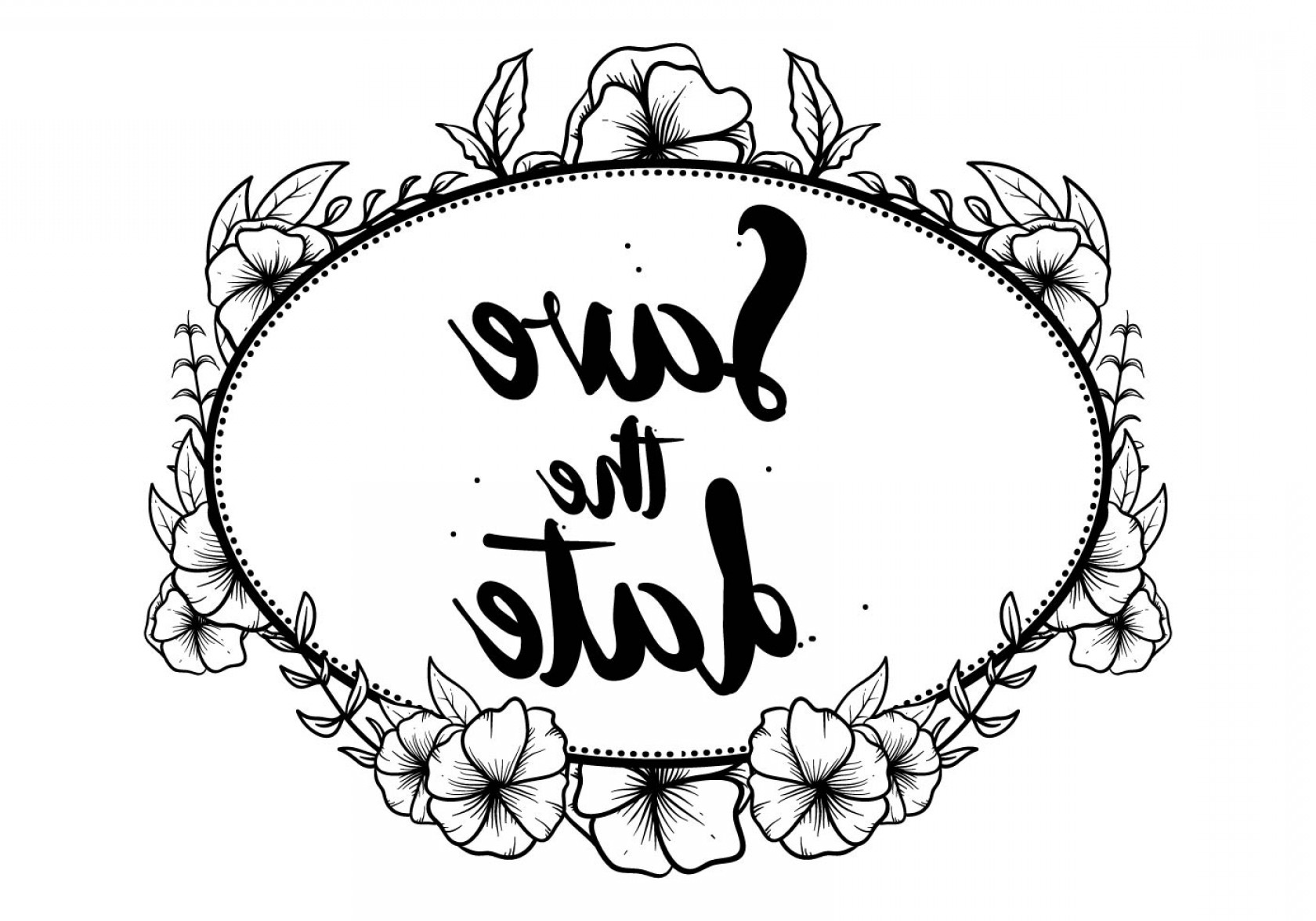 1680x1176 Free Save The Date Pansy Flower Vector Createmepink