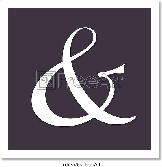 561x581 Free Art Print Of Ampersand Ampersand For Wedding Invitation