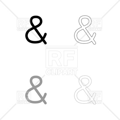 400x400 Icon And Sign Ampersand Vector Image Of Signs, Symbols, Maps