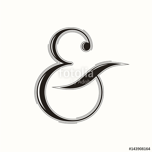 500x500 Ampersand, Vector Illustration Stock Image And Royalty Free