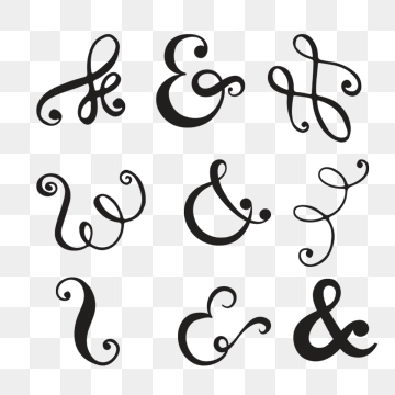360x360 Ampersand Png, Vector, And Clipart With Transparent