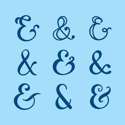 490x490 Ampersand Set Vector Free Graphics Uihere