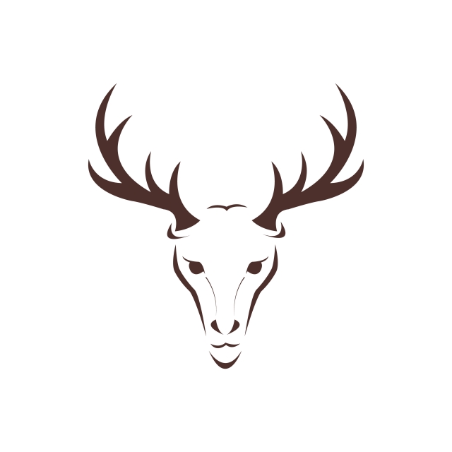 640x640 Deer Head Wild Animal Vector Design, Animal, Antler, Antlers Png