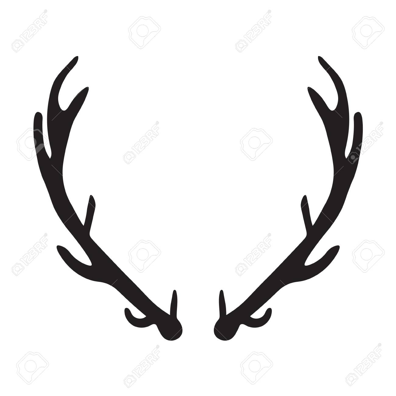 1300x1300 Huge Collection Of 'antlers Silhouette' Download More Than