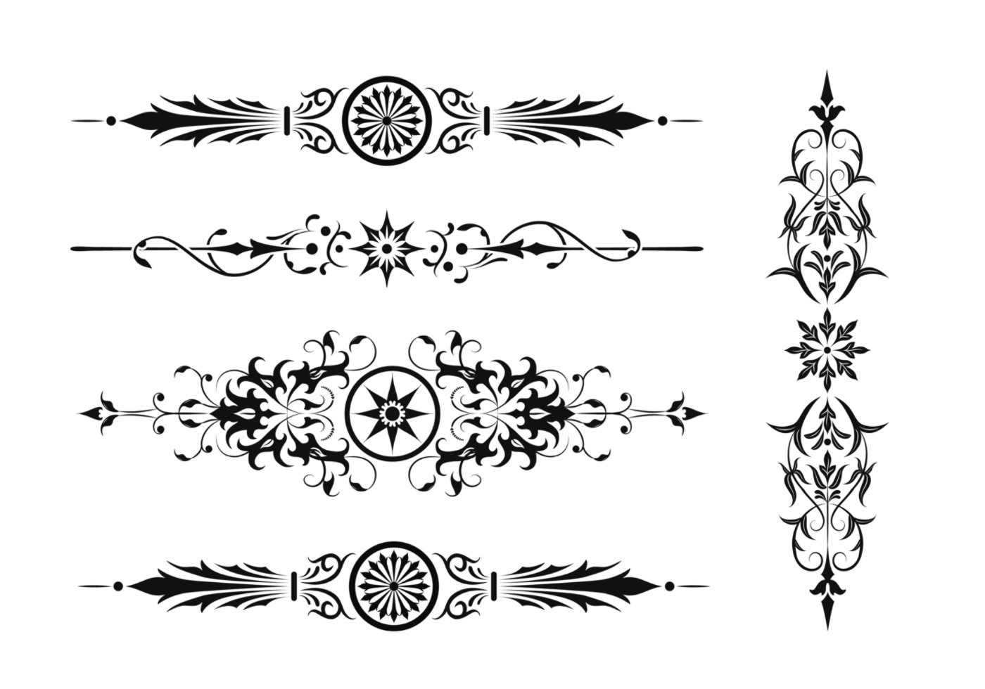 1400x980 Art Nouveau Border Brush Pack