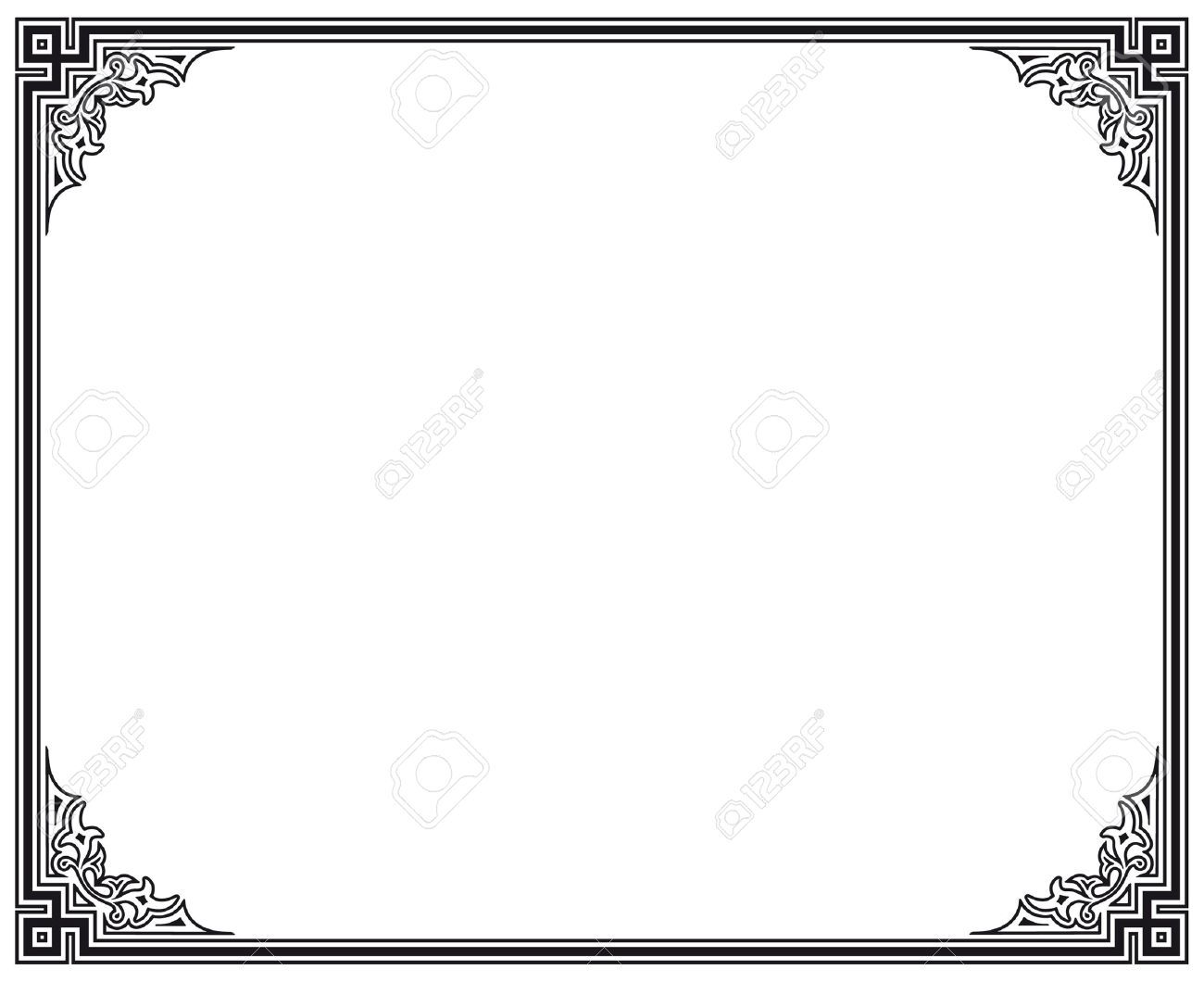 1300x1060 Decorative Art Deco Borders Set Of Art Deco Borders And Frames